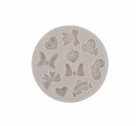Stampo in silicone per torta di fagioli verdi, stampo per caramelle al cioccolato, per dessert, blocco di ghiaccio, decorazione per cupcake fatti a mano, strumento di cottura a forma di fiocco in