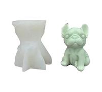 Stampo in silicone per torta di zucchero a forma di cane da combattimento francese stampo per torta di cioccolato blocco di ghiaccio per dessert francese decorazione stampi in silicone per cottura