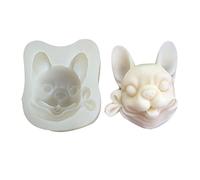 Stampo in silicone per torta di zucchero a forma di cane da combattimento francese stampo per torta di cioccolato blocco di ghiaccio per dessert francese decorazione stampi in silicone per cottura