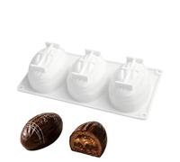 Stampo in silicone per torte, 3 cavità, riutilizzabile, a forma di mandorla | Caramelle per fare mousse torte, ghiaccio, dessert, cioccolato