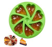 Stampo in silicone per torte, 7 cavità a forma di cuore, facile rilascio, stampo per , per alimenti, gelatine, dessert, cioccolato, caramelle, sapone,