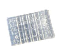 Stampo in silicone per unghie, accessorio per dessert, motivo orso, decorazione in silicone per vari tipi di unghie, motivo: orso dolce e fiocco