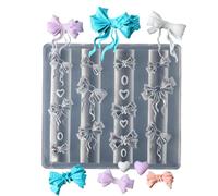 Stampo In Silicone Per Unghie,Forme 3D Per Unghie A Cuore E ,Strumento Manicure Con Cuore E Nastro, Riutilizzabile Per Cura Bellezza Donna - Ideale per Matrimonio e Uso Quotidiano