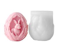 Stampo In Silicone Per Uova Di Pasqua,Riutilizzabile Con Distacco Facile | Stampo Per E Coniglietto Pasquale,Per Gesso Sapone Decor Casa Bambini E Adulti