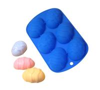 Stampo in silicone per uova di Pasqua, stampo in silicone per cera, 6 | Stampo in silicone per uova 3D per fare gomme, caramelle, torte, pasticceria fai da te