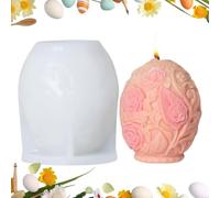 Stampo in silicone per uova di Pasqua stampo in silicone per Pasqua | Stampo riutilizzabile per candela per statua ' | Stampo in resina epossidica a rilascio facile per decorazione d