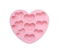 Stampo in silicone per uso alimentare a forma di cuore diverso per zucchero, cioccolato, fondente, stampo per cottura manuale, stampi in silicone per caramelle gommose gommose per forme per torte per