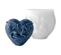 Stampo in silicone per uso alimentare con design unico a forma di drago volante a forma di cuore, perfetto per occasioni speciali Stampo per sapone in silicone