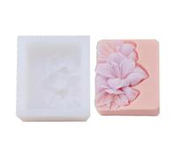 Stampo in silicone per uso alimentare floreale fai da te sapone gesso diffusore auto pietre strumento di cottura stampo in silicone