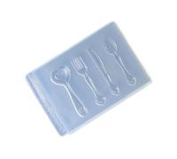 Stampo in silicone per uso alimentare per la lavorazione della resina, elegante cucchiaio e forchetta, accessori decorativi in resina siliconica