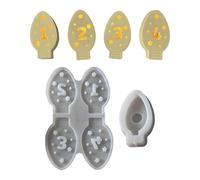 Stampo in silicone per vacanze - Forma di candela a forma di lampada per Natale,Strumenti Riutilizzabili Forniture Artigianali Per Decorazione Cioccolato Ornamento lumino,Artigianato