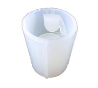 Stampo in silicone per vasi di fiori a forma di scala, stampi per argilla concreta, cemento fatto a mano, portapenne in resina