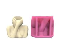 Stampo in silicone per vasi di fiori umani, portapenne in resina epossidica, vaso unico per vasi per piante, decorazione per appassionati di fai da te