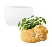 Stampo in Silicone per Vasi | Stampo Creativo a Forma di Gatto | Forma per Contenitore Portaoggetti,Per Creare Vasi Piante Grasse, Cactus, Portapenne, Decorazioni Casa Feste