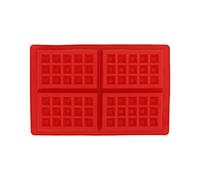 Stampo in silicone per waffle, stampo per waffle facile da sformare, teglia da forno, friggitrice ad aria antiaderente, teglia per muffin, per preparare budini, torte, cioccolatini (4 rettangoli