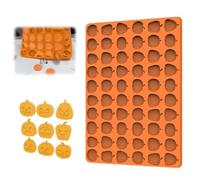 Stampo in silicone per zucca di Halloween, 60 griglie, per biscotti di Halloween, per fare cioccolato fai da te, 9 diverse emoticon di zucca, per Halloween, caramelle reciproche