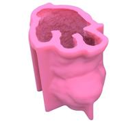 Stampo in silicone perfetto per creare sculture di cani di piccola taglia, a forma di cucciolo di orsacchiotto, design 3D, stampo per candele in silicone di qualità alimentare, resina colorata e