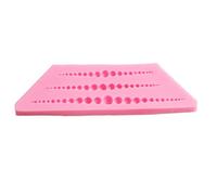 Stampo in silicone perlato, resistente al calore, stampo per fondente, cioccolato, bolle, decorazione per torte, topper fai da te (filo di perle)