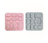 Stampo in silicone pezzi per auto da , stampo per a forma di mini auto a 9 cavità, stampo in silicone multimisura per gelatina, budino, caramelle, di , forniture per cottura fai da te