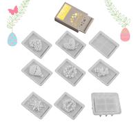 Stampo In Silicone Porta Forme | Decorazione in Gesso 9 Pezzi - in Resina per Cemento per Lavori Fai da Te | Per La Casa Soggiorno Tavolo Decorazione Centrotavola Compleanno Matrimonio Idee Regalo