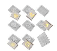 Stampo In Silicone Porta Forme | Kit 9 Pezzi Per Stampaggio Artistico E Creativo,in Resina per Cemento per Lavori Fai da Te | Per La Casa Soggiorno Tavolo Decorazione Centrotavola Compleanno Matrimoni