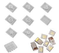 Stampo In Silicone Porta Forme,Kit 9 Pezzi Per Stampaggio Artistico E Creativo,Per Realizzare Forme | Per Feste, Matrimoni, Casa, Tavolo,