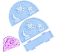 Stampo in silicone portatovaglioli, stampo in resina per fazzoletti, stampi in silicone epossidico per tavoli da pranzo, cucina, ristorante, dispenser di tovaglioli con motivo luna e stella