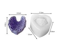 Stampo in silicone premium per candela e ornamenti epossidici ali d'amore angelo