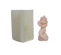 Stampo in silicone resistente al calore a forma di sirene 3D per candele profumate fai da te