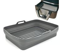 Stampo in silicone rettangolare per friggitrice ad aria Teglia rettangolare Compatibile con CECOFRY DUAL 9000 (29,5 cmX22,5 cm) Accessori per friggitrice ad aria stampo retta unngolare pieghevole