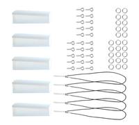 Stampo in silicone riciclabile per grappolo di cristalli, B | Ciondoli in silicone flessibile per conservare motivi floreali e come complemento per la creazione di gioielli