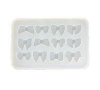 Stampo in silicone riutilizzabile Bowknot stampi in resina epossidica gioielli Trova la forma del pendente per collana gioielli orecchini Gli stampi in silicone per la cottura