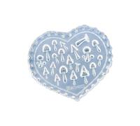 Stampo in silicone riutilizzabile per stencil per unghie con motivi ispirati alla, funghi, foglie d ' acero, motivi a cuore, funghi, foglie d ' acero, unghie, stampo