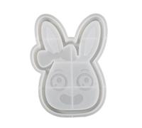 Stampo in silicone robusto a forma di coniglio, per caste in resina, forniture artigianali, stampi per la creazione di gioielli e sottobicchieri, creazione di intonaco