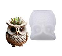 Stampo in silicone robusto a forma di gufo, facile da demolire, design multiuso per scatole di gioielli, portasapone, decori, stampo flessibile per colata in resina