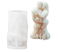 Stampo in silicone robusto con design dettagliato a forma di bacio, per San Valentino, profumato, creazione romantica, bacio