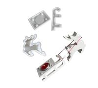 Stampo in silicone robusto e alla moda, elegante casta in resina per forniture artigianali, sapone e decorazioni per la casa, supporto per renne natalizie