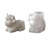 Stampo in silicone robusto e flessibile per realizzare vasi da fiori in resina e cemento, contenitori per vasi di fiori