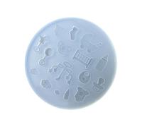 Stampo in silicone robusto per piccoli ciondoli a forma di letto per nail art e progetti artigianali dettagliati per la creazione di gioielli