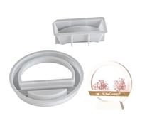 Stampo in silicone rotondo a forma di cuore per la creazione di gioielli, aggiunge un tocco di divertimento a qualsiasi stanza o progetto artigianale, strumento in silicone per uso alimentare