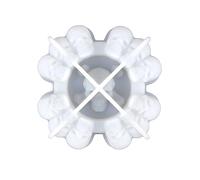 Stampo in silicone rotondo per posacenere a forma di teschio di Halloween per creare decorazioni domestiche personalizzate in resina epossidica stampi in resina