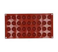 Stampo in silicone semisfera piccola e media, stampo in silicone a mezza sfera per uso alimentare antiaderente per preparare gelatina, mousse a cupola per torta al cioccolato (36 piccoli semicerchi)