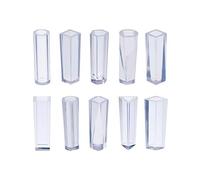 Stampo in Silicone Set 10 Pezzi, per Pendenti Gioiello | Rettangolari, Forme Rotonde, Trapezoidali ed Esagonali, Triangolari, Cilindriche, per Progetti Fai