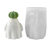 Stampo in Silicone,Stampi per Resina Epossidica | Forma Fantasma e Zucca per Realizzare Decorazioni Stagionali con Cera Cemento Gesso Resina