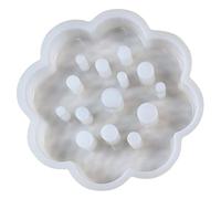 Stampo in Silicone - Stampo per Composizione Floreale | Stampo per Candele a Rilascio Facile | Arrangiamento Floreale Rotondo in Silicone | Simpatici per Candele, Angelo per Candele, Torta in