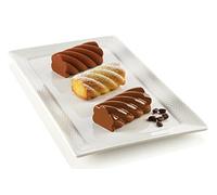 Stampo in silicone Swing Silikomart | Confezione da 1 Stampo per Dolci, Antiaderente, 6 Cavità, 80 x 45 h 35 mm Volume 6 x 95 ml Tot. 570 ml