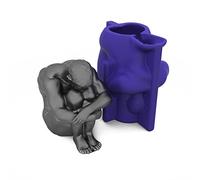 Stampo in silicone umano per decorazione di torte fondente per saponi fatti a mano, regali di compleanno, ritratti, cerotti, torte, fondente, pizzo in silicone