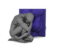 Stampo in silicone umano per decorazione di torte fondente per saponi fatti a mano, regali di compleanno, ritratti, cerotti, torte, fondente, pizzo in silicone