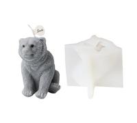 Stampo in silicone unico a forma di orso 3D per candele artigianali artistiche