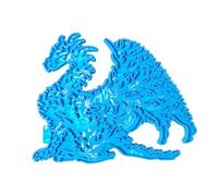 Stampo in silicone versatile per decorazione da parete, forma di drago in silicone, adatto per vari materiali da parete